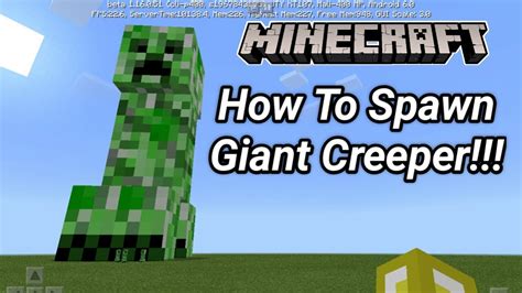 How To Summon Giant Creeper In Minecraft Peno Clickbaitworking 100