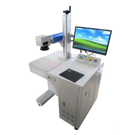 It connects to a phone wirelessly via bluetooth. Fiber laser marking machine for permanent metal parts and ...