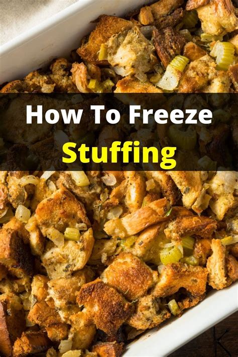 how to freeze and thaw stuffing stuffing kitchenous via kitchenous thanksgiving stuffing