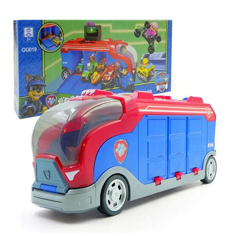 Paw Patrol Toy Bus Ryder Captain Send Three Cars At Random Cmb Music