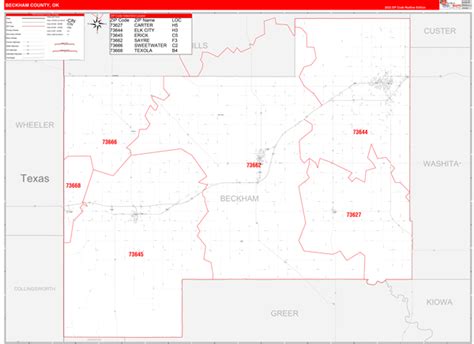 Maps Of Beckham County Oklahoma
