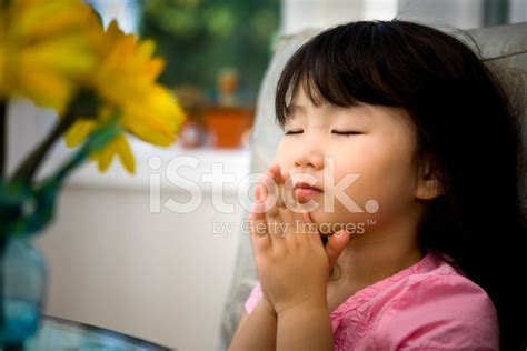 Little Girl Praying Stock Photo Royalty Free Freeimages
