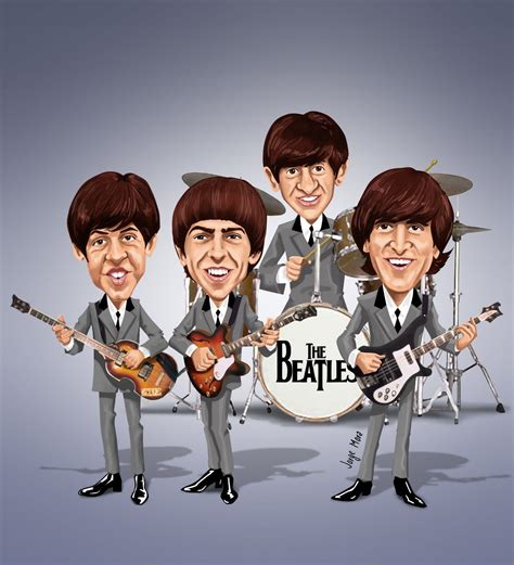 Caricaturas Story Board The Beatles Beatles Cartoon Caricature