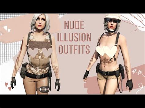 Female Nude Illusion Component Outfits Gta Online Ps Twitch Nude My