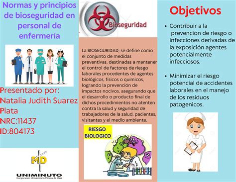 Folleto De Normas De Bioseguridad En Personal Enfermer A Nrc La Bioseguridad Se Define