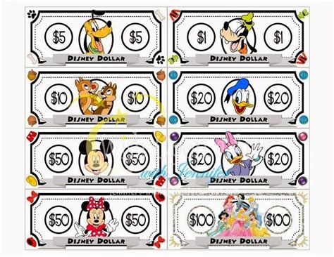 Free Printable Disney Play Money