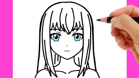 How To Draw Anime How To Draw A Girl Easy Step By Step Youtube