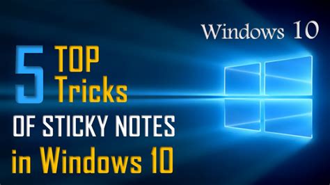 Advertisement platforms categories 4.9 user rating4 1/4 the app provides a no thrills approach to creating memos and comes wi. Top 5 Sticky Notes Tricks On Windows 10 | Windows 10 ...