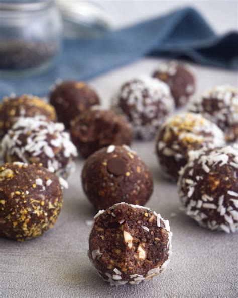 Chocolate Coconut Energy Balls No Bake
