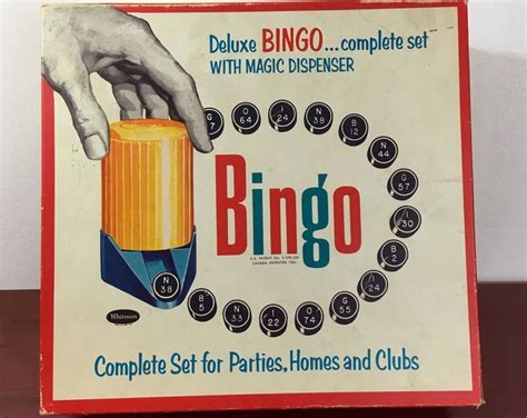 Vintage Bingo Set Whitman Bingo Set 1950s Game Retro Game Etsy