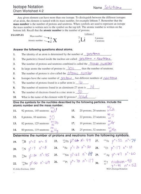 Atomic basics worksheet answer key. Atomic Structure Worksheet Answer Key Chemistry + My PDF ...