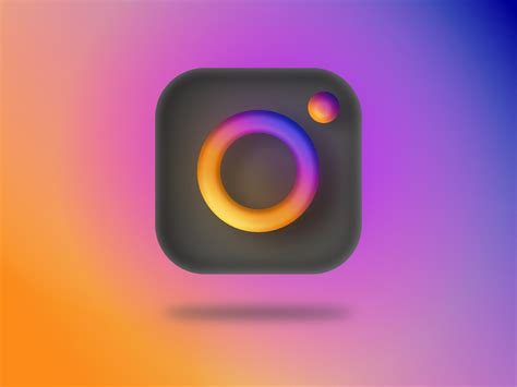 Instagram Logo Black 3d Uplabs