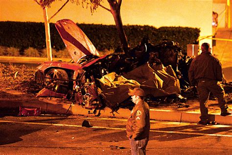 Paul Walker Crash Scene Photos