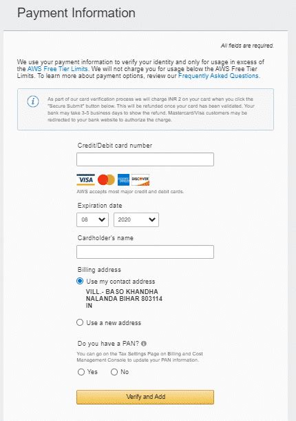 Is there anyway for me to use azure without a credit card or can. How to create free Amazon AWS Account - NetSurfingZone