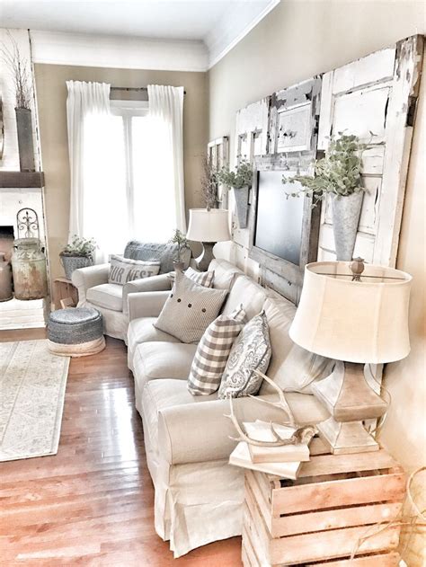 27 Rustic Farmhouse Living Room Decor Ideas for Your Home ...