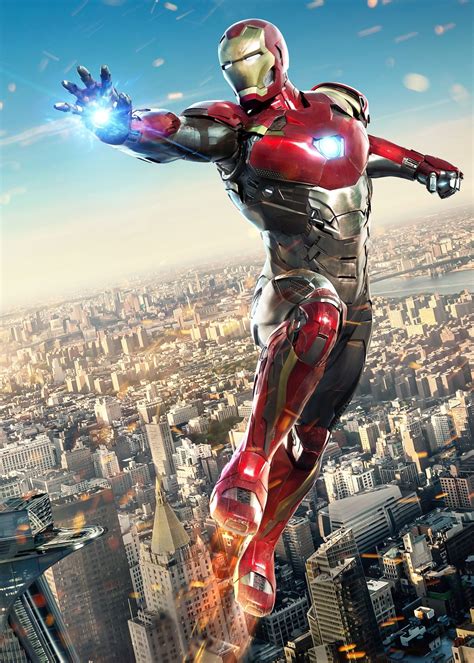 Iron Man Flying Movie Poster Prints And Unframed Canvas Prints Etsy