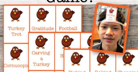 Thanksgiving Charades Heads Up Game For Kids Free Printable Momof6