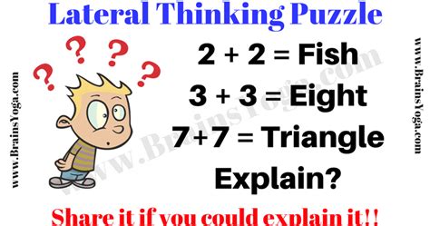 Lateral Thinking Picture Puzzle With Answer