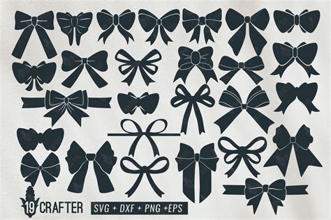 Ribbon Bow Tie Svg Bow Svg File Bow Clipart Bow Svg Bundle Hair The