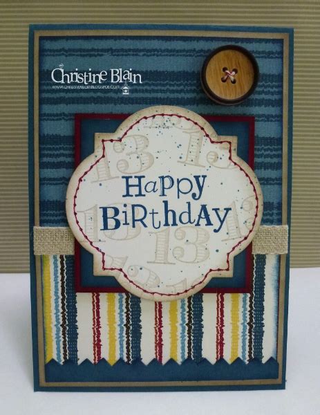 Happy Heart Cards Stb 6 Stampin Up Teenage Boy Birthday Card