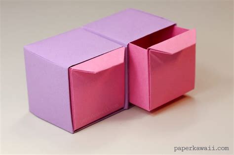 Origami Pull Out Drawers Instructions Paper Kawaii