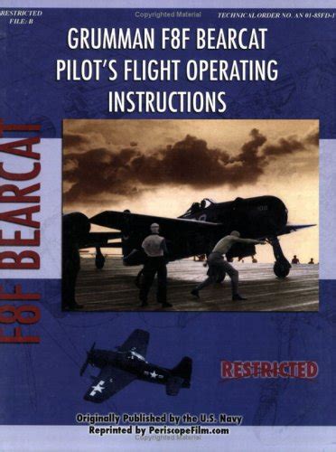Grumman F8f 2 Bearcat Fighter Aircraft Pilots Flight Manual United