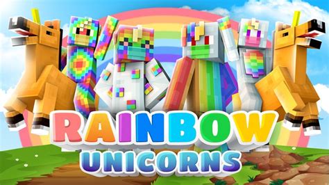 Rainbow Unicorns By The Craft Stars Minecraft Skin Pack Minecraft