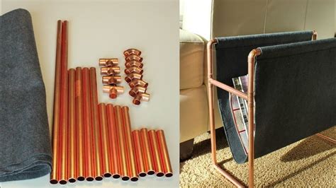 How To Make This Surprisingly Easy Copper Pipes Magazine Holder Youtube