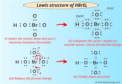 Lewis Structure Of Hbro4 With 6 Simple Steps To Draw