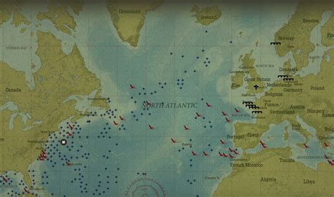 Atlantic Battle Map