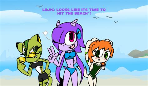 [comm] Team Lilac In Swimsuits By Jh Production On Deviantart