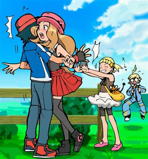 Ash Y Serena Bonnie La Amourshipper By Amarant1 Pokemon Ash And