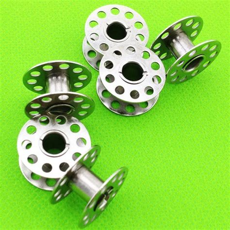 High Quality 10pcs Metal Bobbins Spool Sewing Craft Tool Stainless