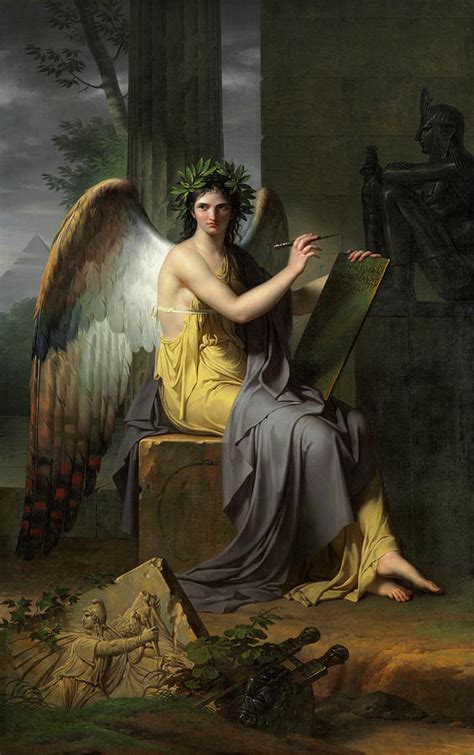 Clio Muse Of History 1800 Painting By Charles Meynier Fine Art America