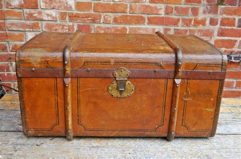 Antiques Atlas Large Canvas And Wood Studded Steamer Trunk