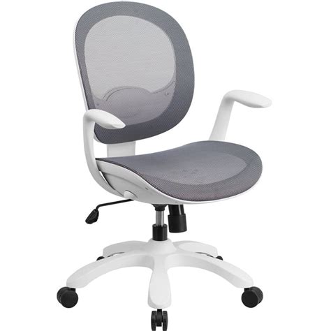 Browse mesh office chairs with air grid backs to keep cool through every task. Southport Mesh White Frame Ergonomic Computer Chair | Mesh ...