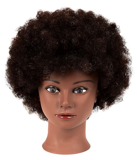 Buy African Mannequin Head With 100 Human Hair Mannequin Head Curly