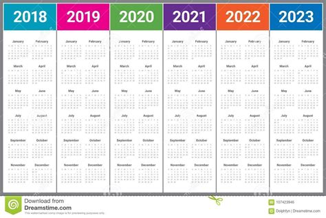 Print 2019 2020 2021 2022 2023 Calender