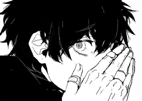 30 Top For Aesthetic Anime Boy Black And White Rings Art