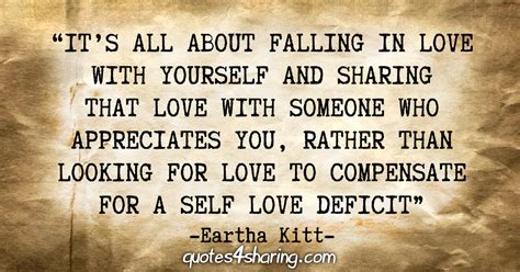 Its All About Falling In Love With Yourself And Sharing That Love With Someone Who Appreciates
