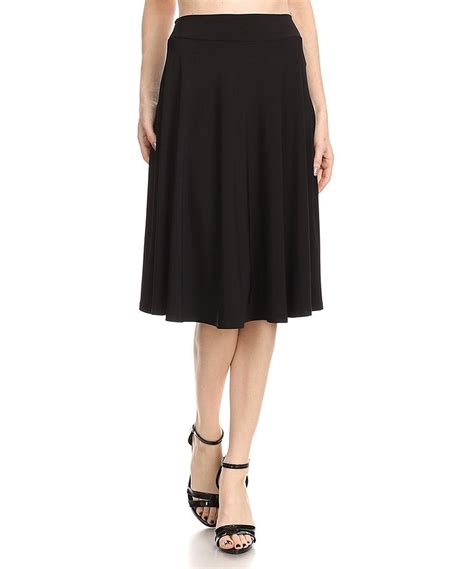 One Fashion By Cozy Collection Black A Line Skirt Women Zulily
