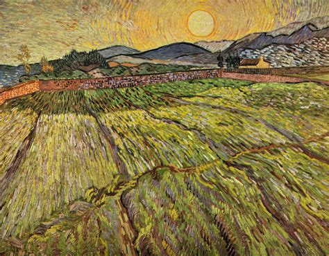 Landschaft mit gepflügten Feldern 1889 Van gogh landscapes Vincent