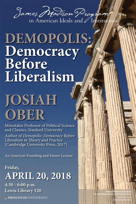 Demopolis Democracy Before Liberalism