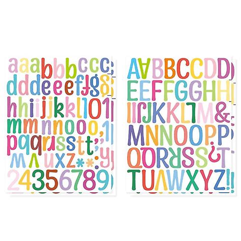 Alphabet Wall Stickers 2 Inch Number Markers Classroom Home Decoration