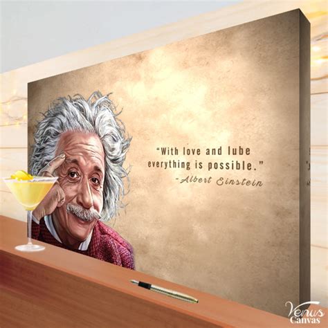 Funny Albert Einstein Canvas Christmas T Birthday T Etsy