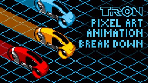 Tron Light Cycle Isometric Pixel Art Animation And Break Down By Pxlflx