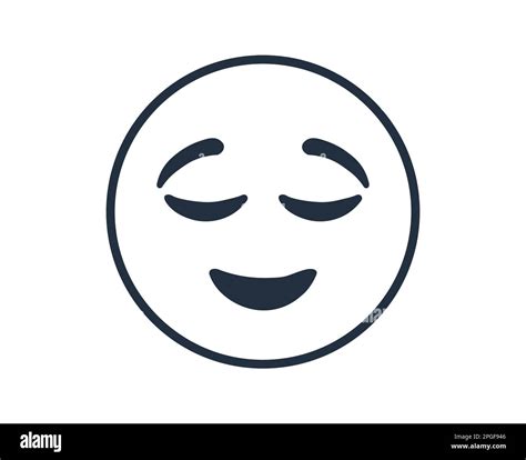 Chill Emoji Face Vector Illustration For Relaxation And Meditation