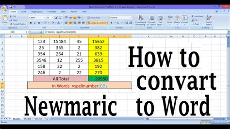 How To Convert Number To Word In Excel In Indian Rupeeshindi Youtube