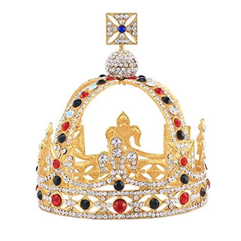 Herzii Luxury Vintage Gold Wedding Crown Alloy Bridal Tiara Baroque