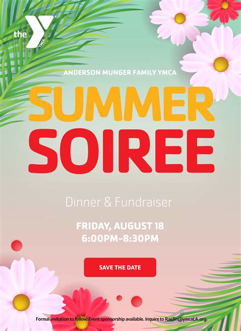 Summer Soiree Dinner And Fundraiser Ymca Metro La